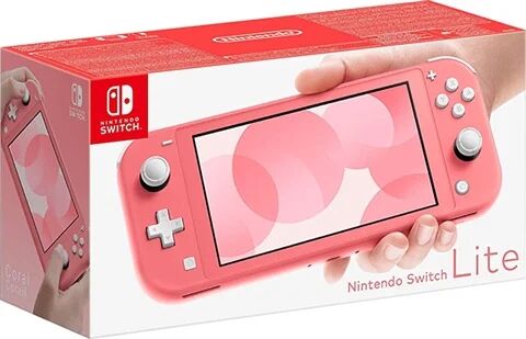 Refurbished: Nintendo Switch Lite Console, 32GB Coral Pink, Boxed