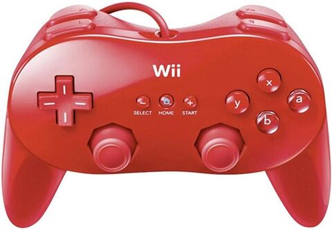 Refurbished: Nintendo Wii Official Red Classic Cont. Pro