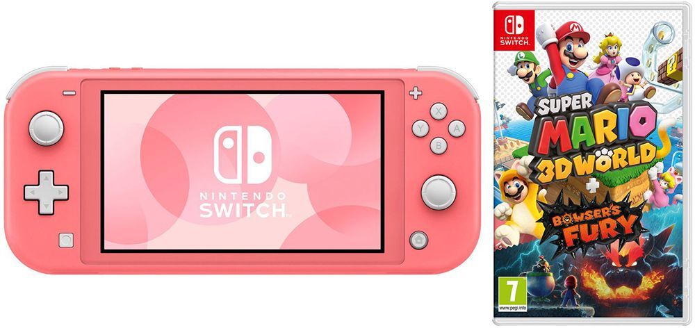 NINTENDO Switch Lite &amp; Super Mario 3D World Bundle