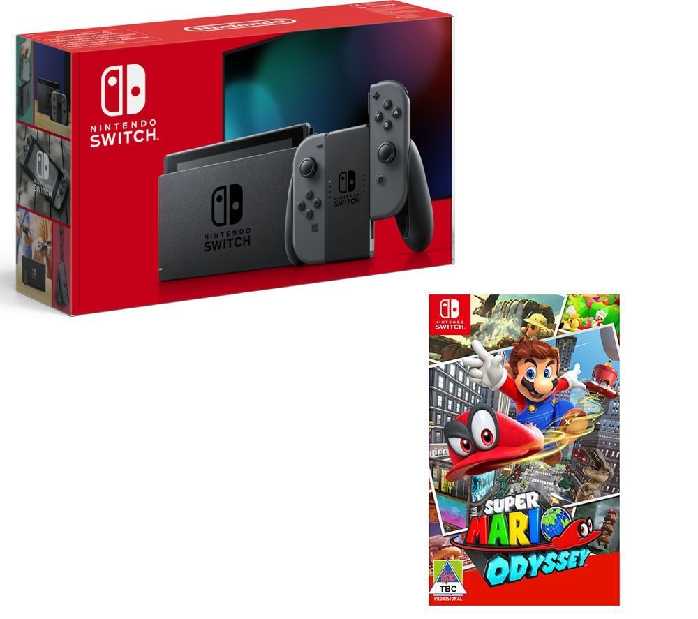 NINTENDO Switch &amp; Super Mario Odyssey Bundle