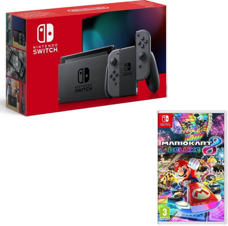 NINTENDO Switch &amp; Mario Kart 8 Deluxe Bundle