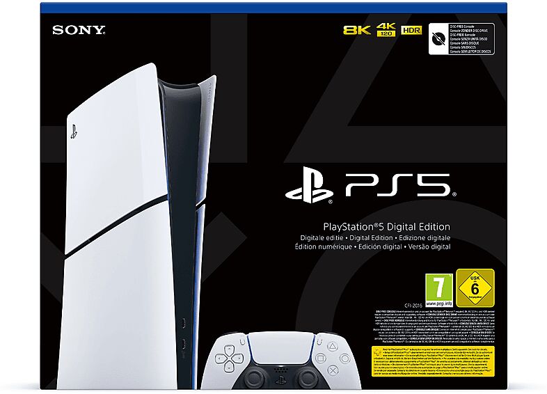 Sony PS5 Dig. SLIM - D Chassis, White