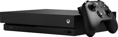 Microsoft Xbox One X   1 TB   2 Controller   nero