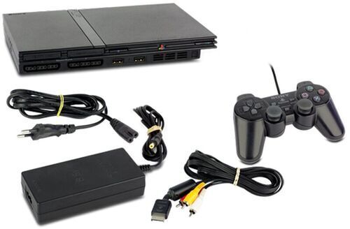 Sony PlayStation 2 Slim   1 Controller   nero