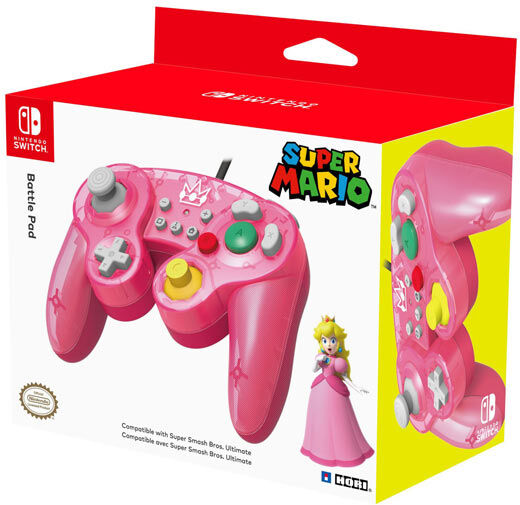 Hori Controller Battle Pad Peach (Super Mario)