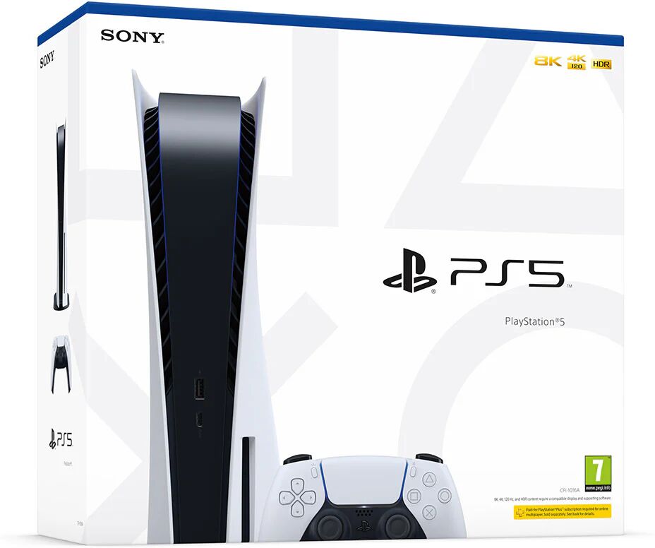 Sony PlayStation 5 C Chassis 825 GB Wi-Fi Nero, Bianco