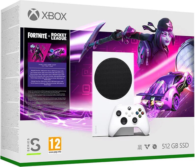 Microsoft Xbox Series S – Fortnite & Rocket League 512 GB Wi-Fi Bianco