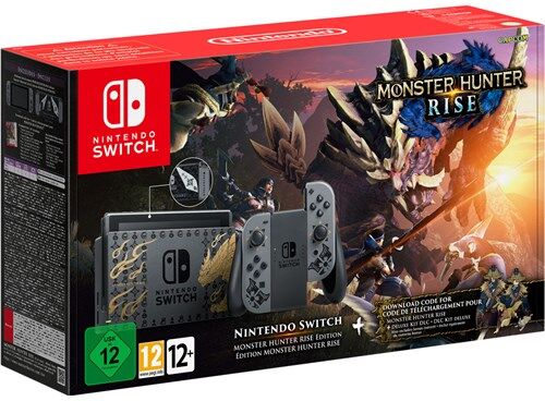 Nintendo Switch Monster Hunter Rise Limited Edition 32gb Grå