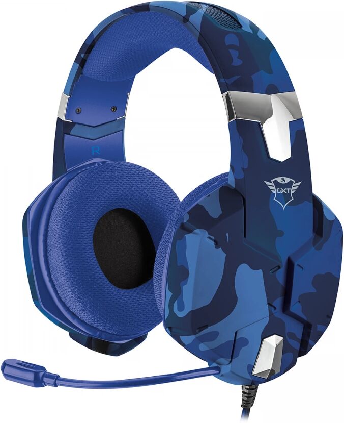 Trust GXT 322B Gaming Headset Blue Camo