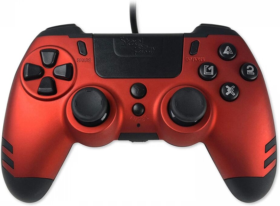 Steelplay MetalTech Wired Controller PS4/PC - Rød