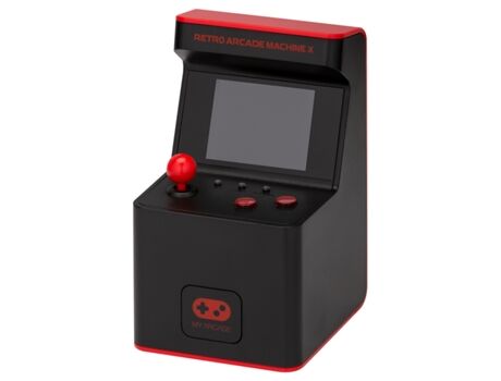 My Arcade Consola Retro Machine X - 300 Jogos (Preto e vermelho)