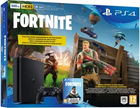 Sony Consola PS4 Slim + Voucher Fortnite (500 GB)