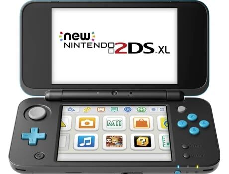 Nintendo Consola Portátil 2DS XL (Preto e Azul Turquesa)