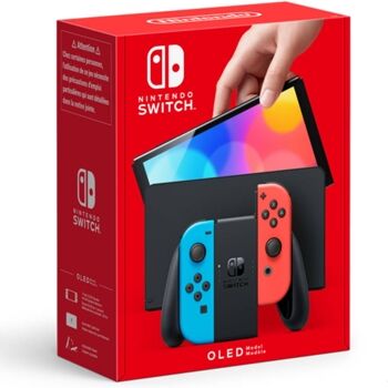 Nintendo Consola Switch Modelo OLED (64 GB - Azul e Vermelho Neón)