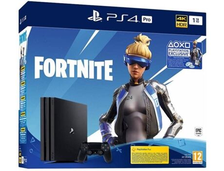 Sony Consola PS4 Pro + Fortnite + Voucher (1 TB)