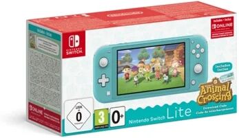 Nintendo Consola Switch Lite + Animal Crossing (32 GB - Turquesa)