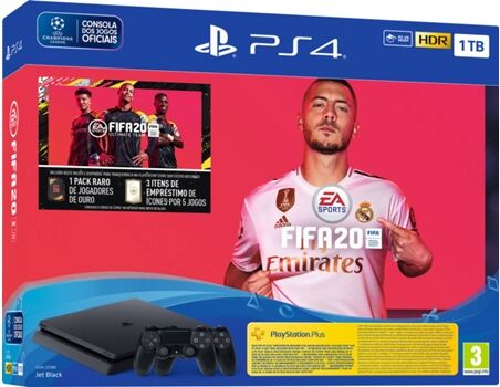 Sony Consola PS4 Slim + FIFA 20 + Voucher (1 TB)