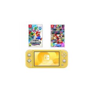 Nintendo Switch Lite Yellow + Mario Kart/Wonder Bundle