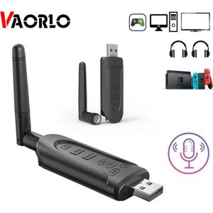 VAORLO Bluetooth 5.3 Audio Transmitter QCC3056 CSR 3.5MM AUX Multi-point Wireless Adapter aptX LL HD Low Latency 16Bit For TV PC Switc