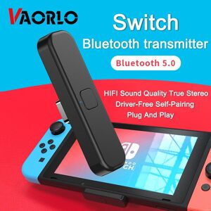 VAORLO Switch USB C Bluetooth 5.0 Audio Transmitter Wireless Low Latency Adapter For Nintendo Switch/PS4/PS5 Plug And Play