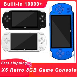 Essager Electronic X6 Game Console Handheld Mini Built-in 10000  Retro 8gb Handheld Video Game Console  4.3 Inch Portable Pocket Game Players