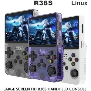 Electronic happiness 2023 New R36S Retro Handheld Video Game Console Linux System 3.5 Inch IPS Screen Mini Video Player 128GB Classic Gaming Emulator