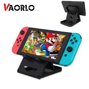 VAORLO ABS Adjustable Foldable Compact Bracket Play stand Stand Holder Dock For Nintendo Switch Console Controller For All Smart Phone