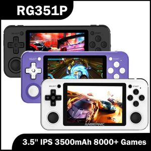 Little Tao NEW RG351P 3.5'' IPS Screen Retro Video Game Consoles 3500 mAh Open Source Linux 8000+ GAmes For PS1 PSP NDS N64 GBC GBA FC