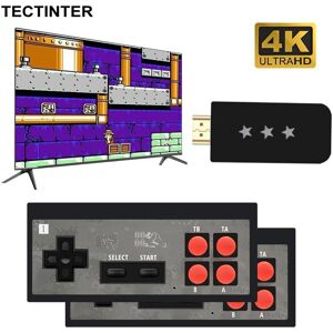 TECTINTER Wireless Handheld TV Video Game Console Built In 818 Classic 8 Bit Game mini Console Dual Gamepad HDMI Output AV Output