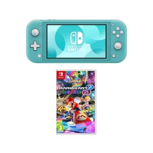 Nintendo Switch Lite & Mario Kart 8 Deluxe Bundle - Turquoise, Blue