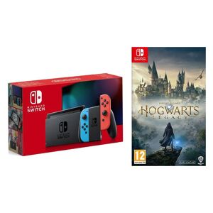 Nintendo Switch (Neon Red and Blue) & Hogwarts Legacy Bundle, Red,Blue