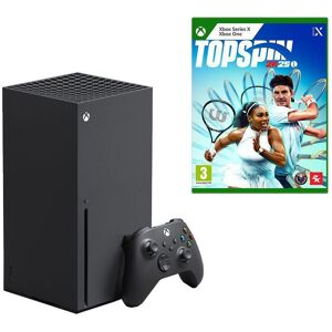 Microsoft Xbox Series X (1 TB) & Top Spin 2k25 (Xbox One & Series X) Bundle, Black