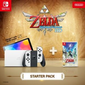 Nintendo Switch OLED Console White with FREE The Legend of Zelda Skyward Sword HD (Switch)