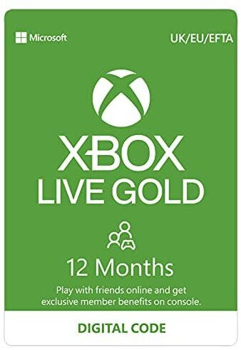 Xbox Live Gold  12 - Month Membership [Digital Download Code]