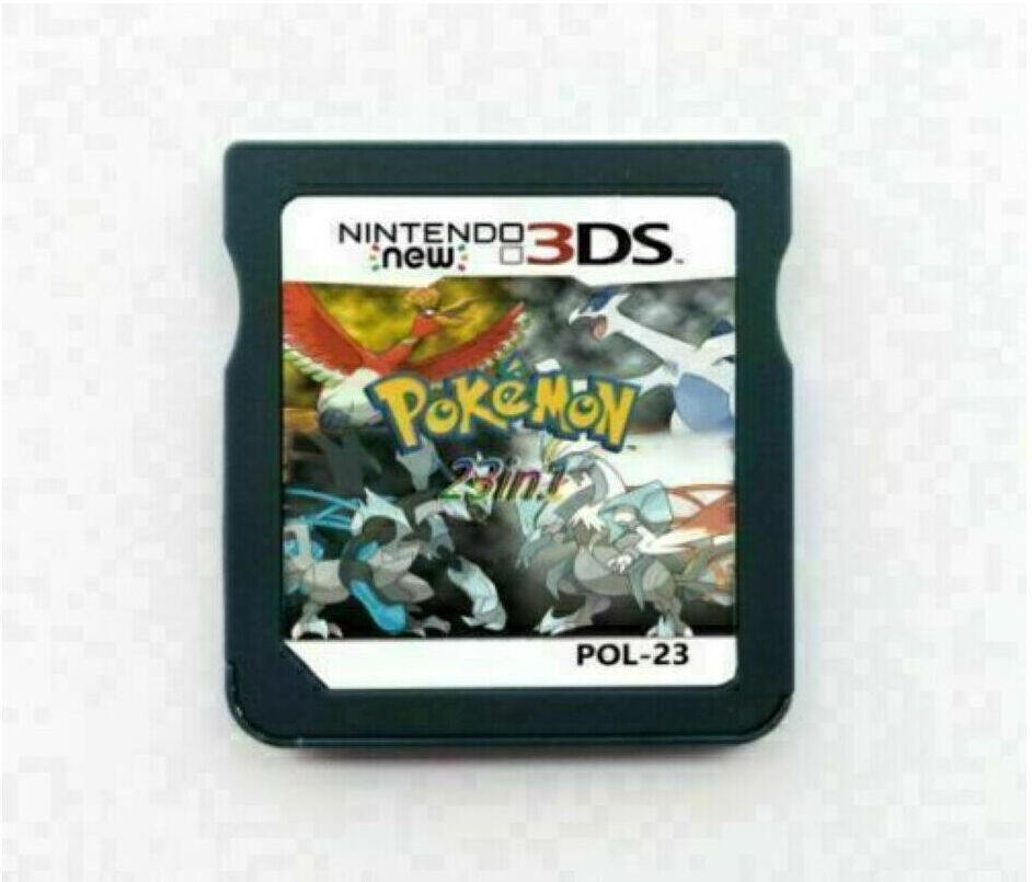 Unbranded 23 in 1 Pokemon Game Card Heartgold Soulsilver Diamond Pearl For Nintendo 2DS 3D