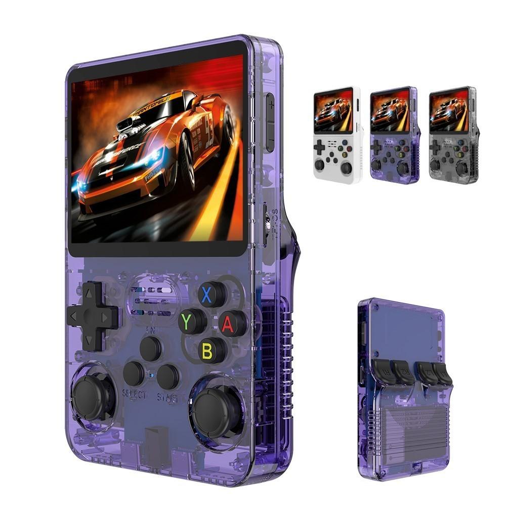 YAO JING R36S Retro Handheld Video Game Console Linux System 3.5 Inch IPS Screen Mini Video Player 64GB/128GB Classic Gaming Emulator