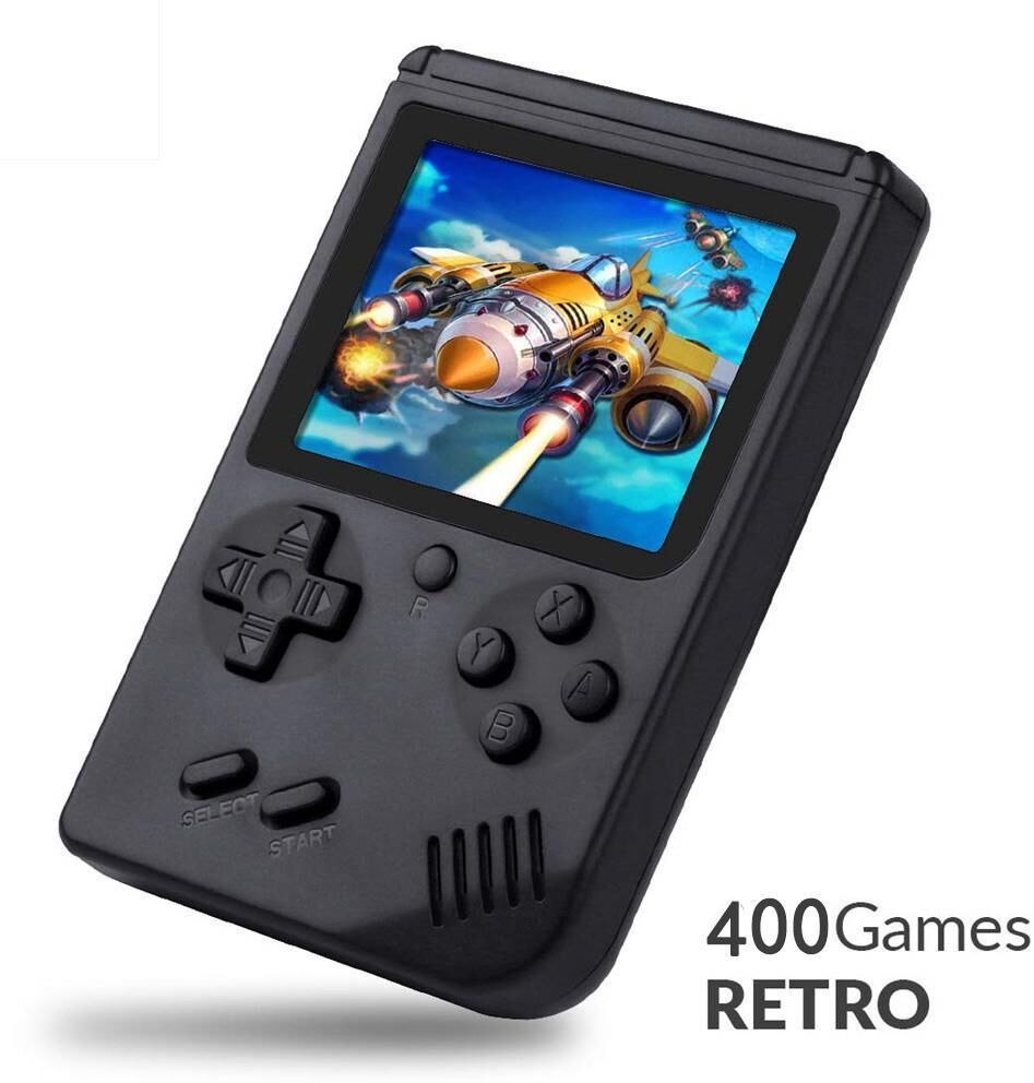 CoCo Global Purchase Mini Retro Game Handheld Game Console Built-in 400 Games Box Classic Retro Gamepad Gift for Child Kids Toys