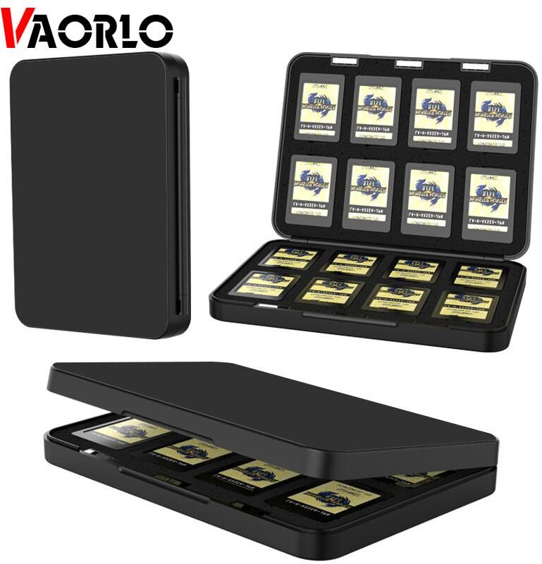 VAORLO Nintend Switch Game Card Storage Box Colorful Hard Shell Case With 16 Cartridge Slots For Nintendo Switch Lite Accessories