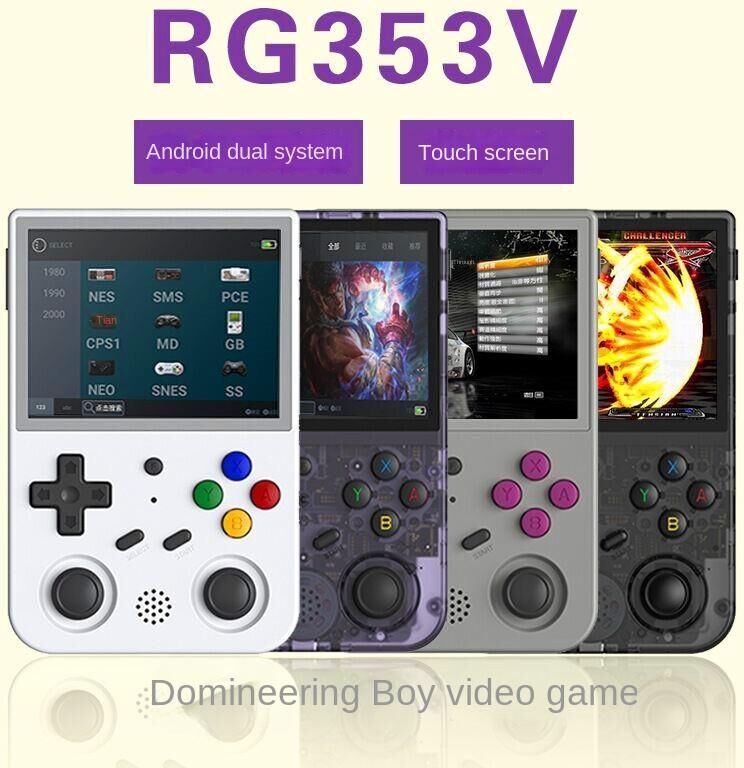 Electronic happiness QWE RG353V Open Source Handheld Portable PSP Arcade RG353VS Retro Game Console Android Linux Dual System GBA