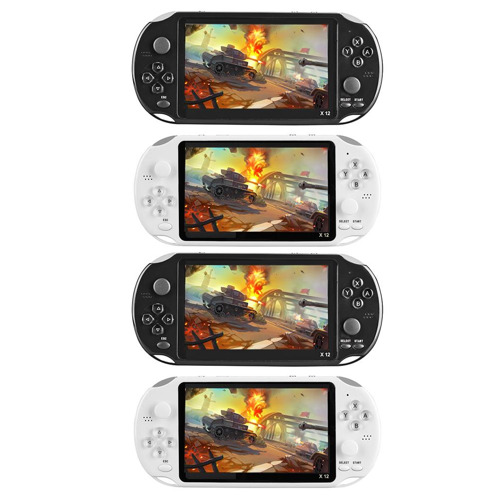 Smart Wears X12 Game Video Player Game Consoles w/Double Rocker Built-in 2500 Games Portable Handheld Game Machine for Children and Adults