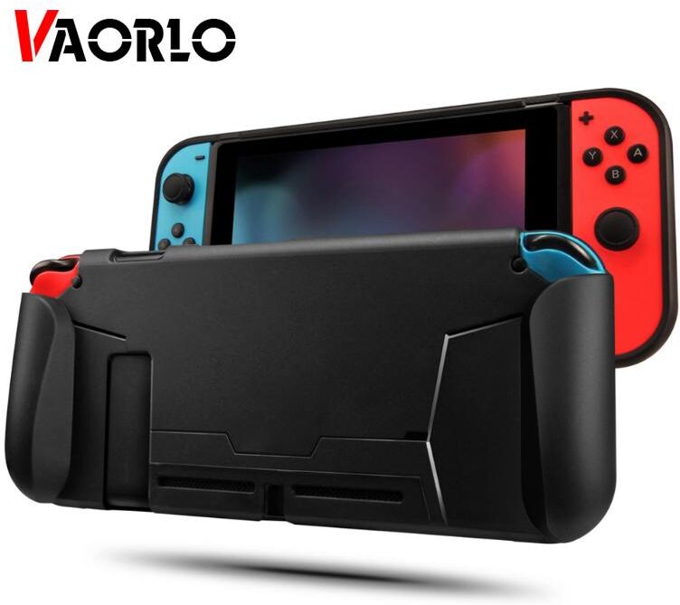 VAORLO TPU Shell Soft Dustproof Anti-Drop Game Console Cover for Nintendo Switch Deck Ergonomic Grip Grip Accessories