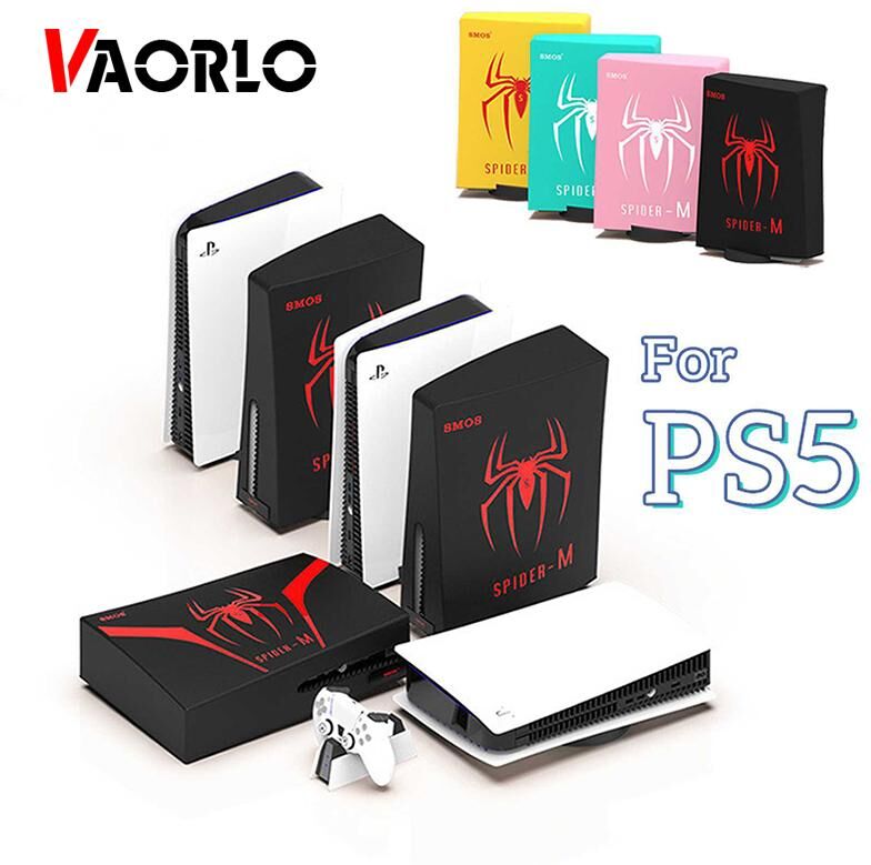 VAORLO Dustproof Cover For PS5 Game Console Anti-Scratch Dustproof Replacement Plate Protector Case for PlayStation 5 Accessories