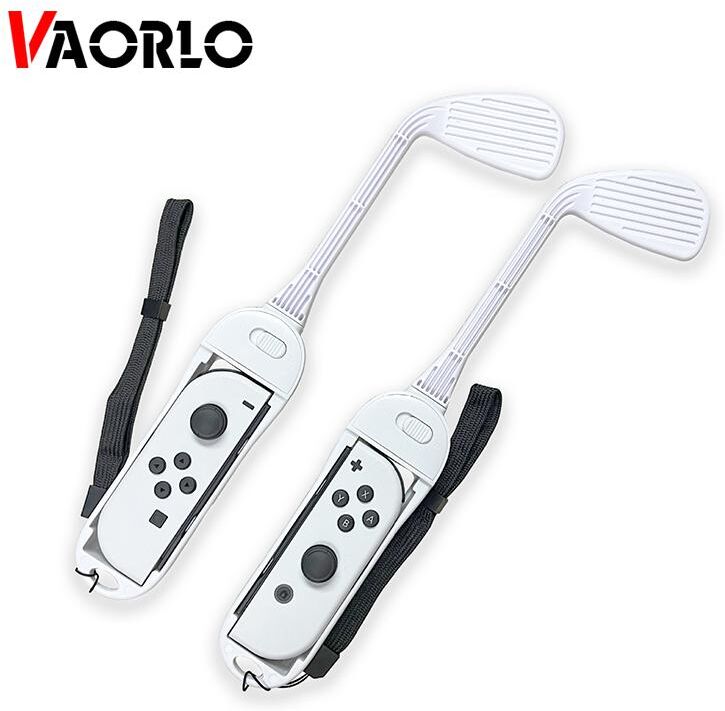 VAORLO 1Pair Detachable Golf Games Sports Joypad Joystick Remote Control Hand Grip For Mario Golf Games For Nintendo Switch Accessories