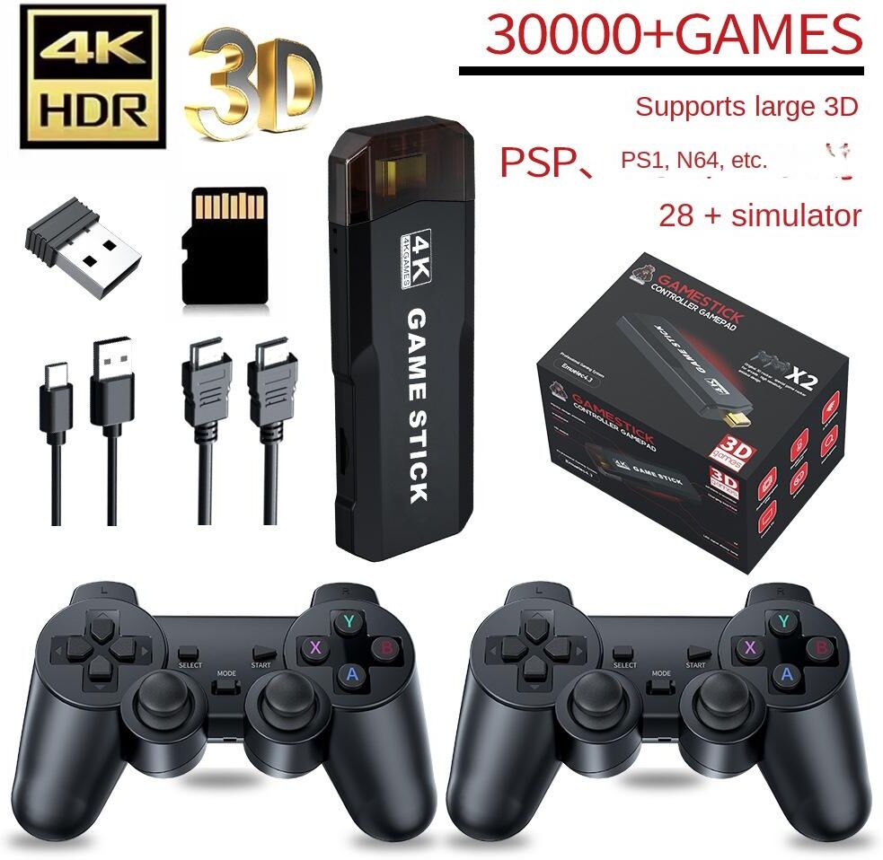 YAOSHENG ZXC X2 TV M10 Game Console Xiaobawang X2 Arcade HDMI HD 3D God of War Iron Fist PSP Wireless Controller TV4G