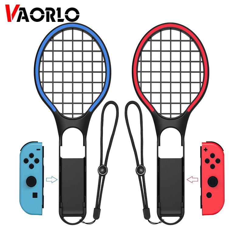VAORLO Tennis Racket For Nintendo Switch For Mario Tennis Aces Joy-Con Handle Holder Controller Grips Tennis ACES Game Accessories