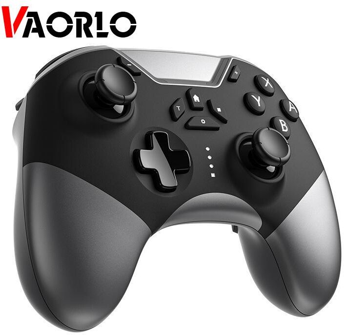 VAORLO Wireless Switch Pro Controller For Switch,Phone,Tablet,PC,TV,Switch Joystick Support Bluetooth/Wired/2.4G connection LED Display