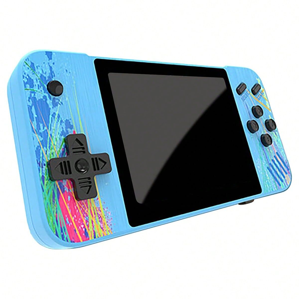 SHEIN G3 Handheld Game Console With Horizontal Screen, Retro Arcade, Single And Double Player,3.5-Inch Large Screen Game Console Blue Single Style,Double Style