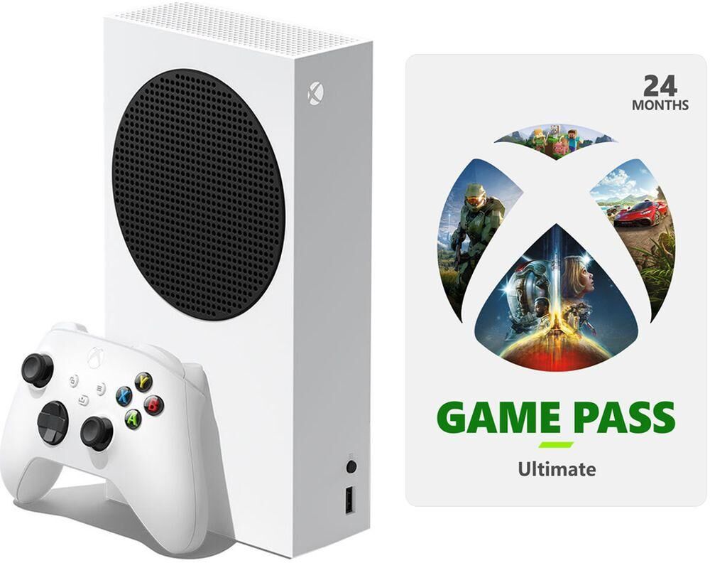 MICROSOFT Xbox Series S & 24 Month Game Pass Ultimate Bundle - 512 GB SSD, White