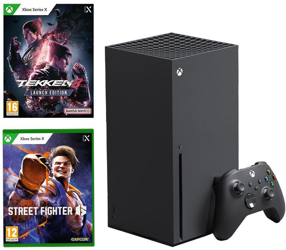 Microsoft Xbox Series X (1 TB), Tekken 8 Launch Edition & Street Fighter 6 Bundle, Black