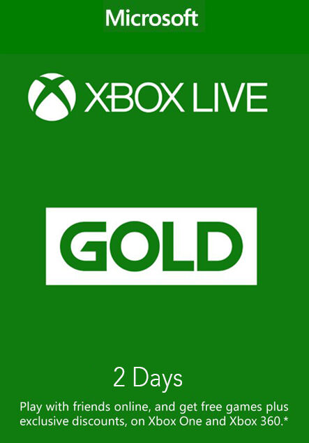 Microsoft 2 Day Xbox Live Gold Trial Membership (Xbox One/360)